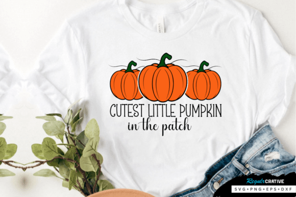 Cutest Little Pumpkin SVG Design