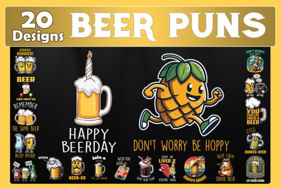 Funny Beer Puns SVG Bundle