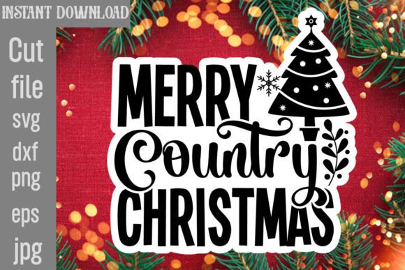 Merry Country Christmas SVG Cut File