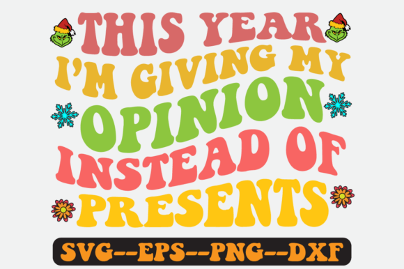 This Year Christmas Quote Retro Svg